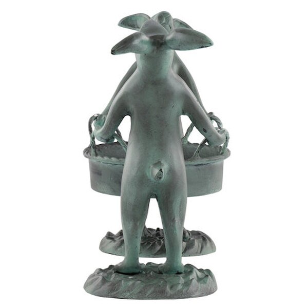 Caddy Bunny Plant Holder Sculptural Art Rabbits Statuary for Pots art